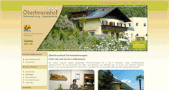 Desktop Screenshot of oberbrunnhof.com